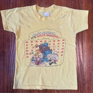 Cap’n Crunch Space Invaders Classic Video Gaming Baby Tee Atari 80’s Taito XS/S